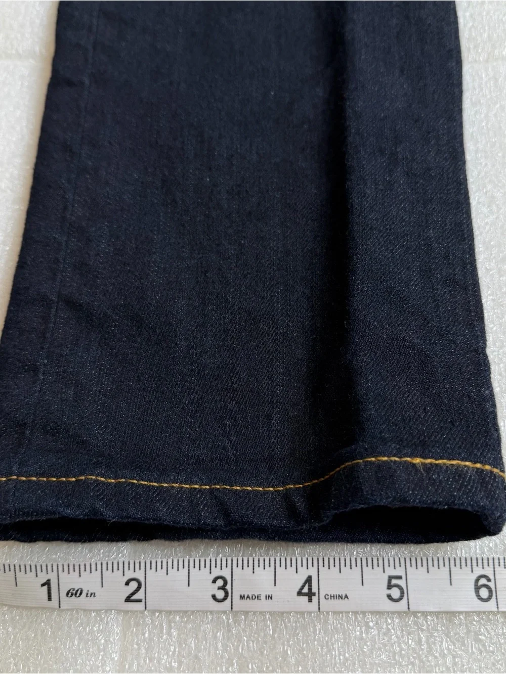 Naked And Famous Stacked Guy Indigo Stretch 33x32 Selveged Jeans Party Note